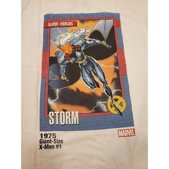 Marvel Super Heroes Tshirt Mens Size M White Graphic print Storm X-men NWOT - Picture 2 of 6